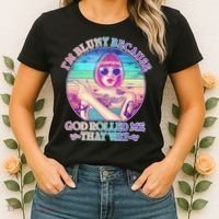 I'm Blunt Because God Rolled Me That Way Retro Tattoo Women's T-Shirt thumb 2