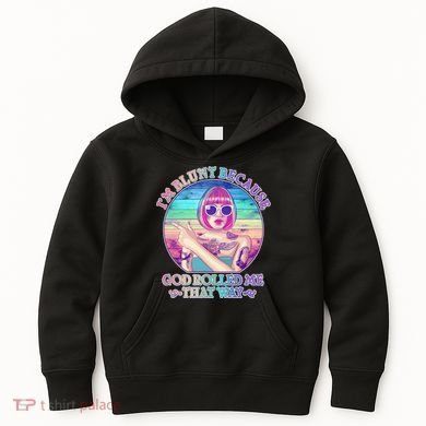 I'm Blunt Because God Rolled Me That Way Retro Tattoo Kids Hoodie