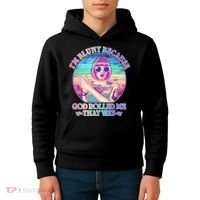 I'm Blunt Because God Rolled Me That Way Retro Tattoo Kids Hoodie thumb 4