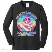 I'm Blunt Because God Rolled Me That Way Retro Tattoo Kids Long Sleeve Shirt thumb 0