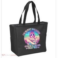 I'm Blunt Because God Rolled Me That Way Retro Tattoo Tote Bag thumb 2