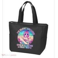 I'm Blunt Because God Rolled Me That Way Retro Tattoo Tote Bag thumb 3