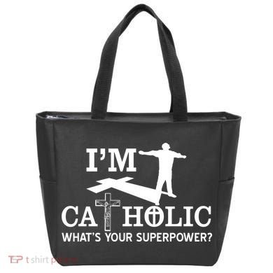 I'm Catholic Whats Your Superpower? Tote Bag