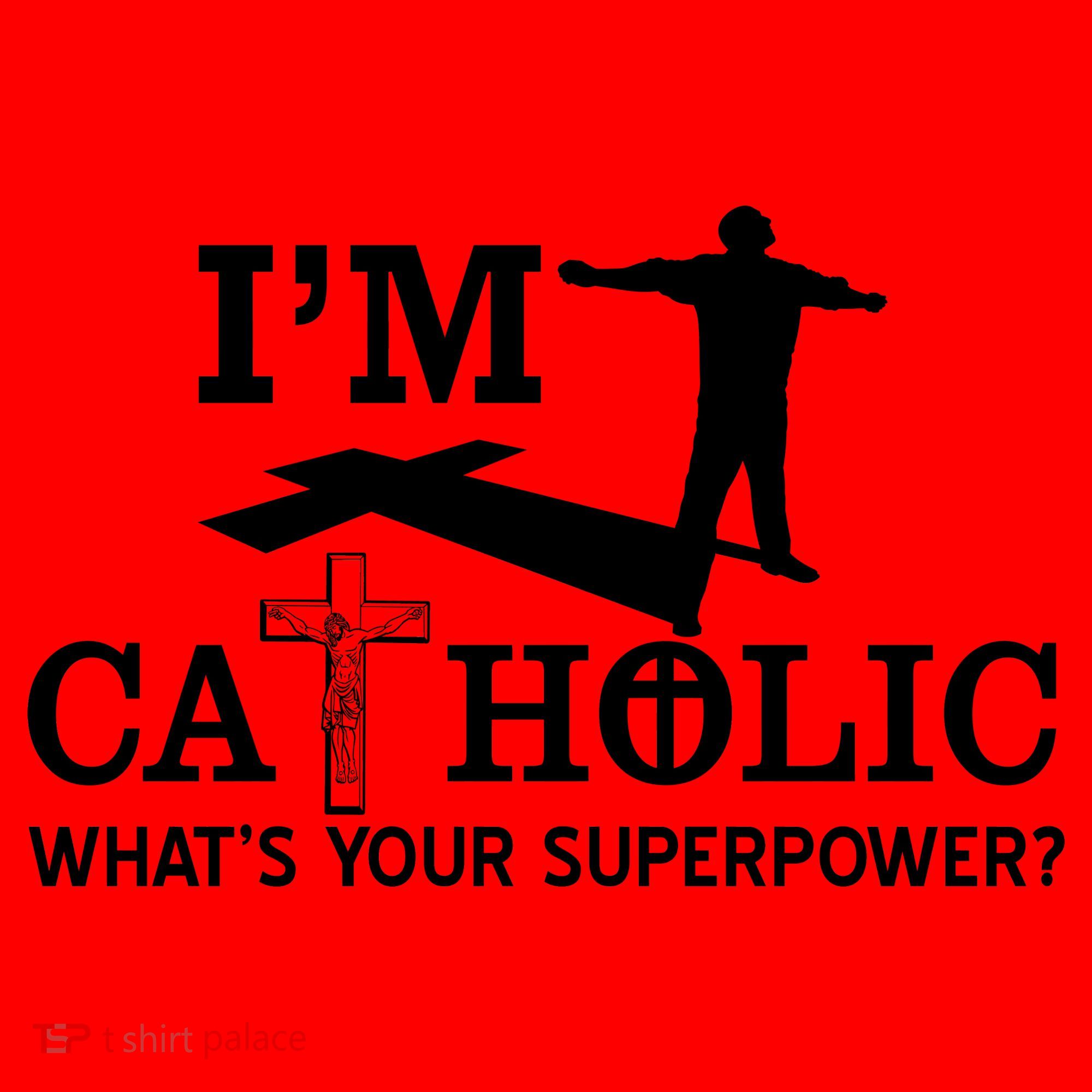 I'm Catholic Whats Your Superpower? Santa Hat