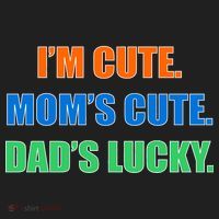 I'm Cute Mom's Cute Dad's Lucky Women's Sweatshirt thumb 2