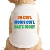 I'm Cute Mom's Cute Dad's Lucky Doggie Tank thumb 0