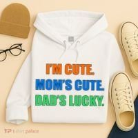 I'm Cute Mom's Cute Dad's Lucky Hoodie thumb 4