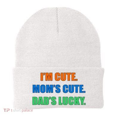 I'm Cute Mom's Cute Dad's Lucky Beanie