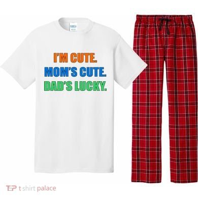 I'm Cute Mom's Cute Dad's Lucky Pajama Set