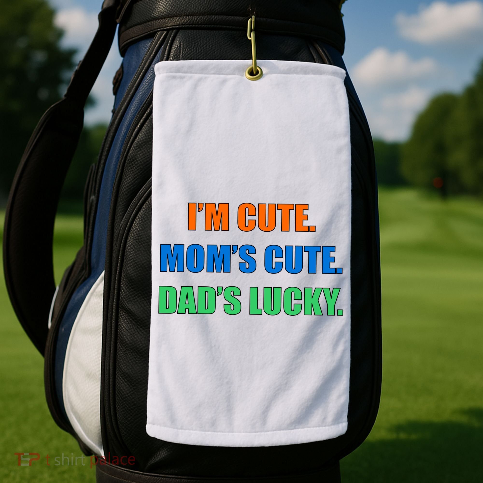 I'm Cute Mom's Cute Dad's Lucky Golf Towel
