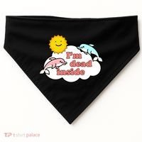 I'm Dead Inside Dolphins USA-Made Doggie Bandana thumb 0
