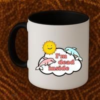 I'm Dead Inside Dolphins Coffee Mug thumb 2