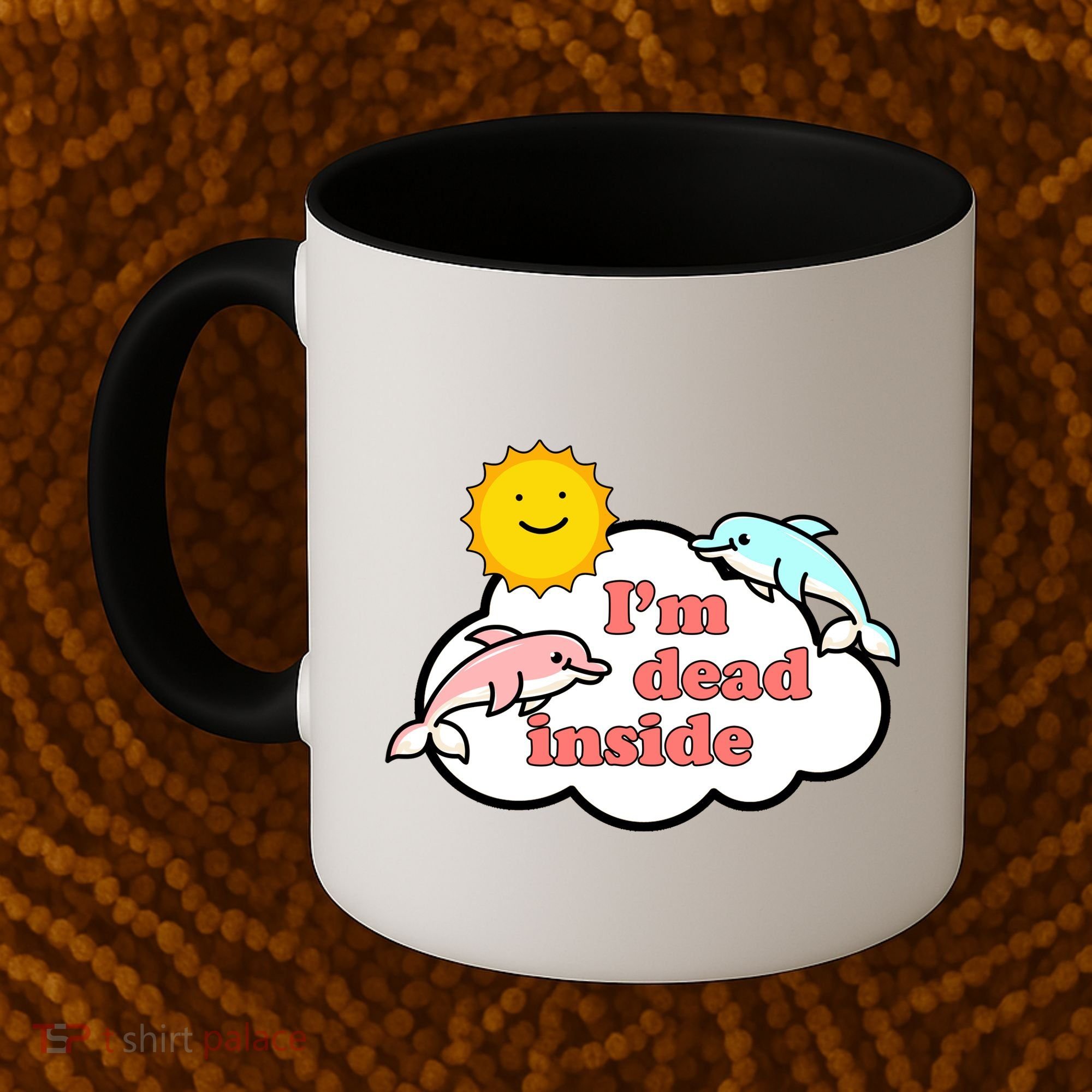 I'm Dead Inside Dolphins Coffee Mug