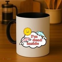 I'm Dead Inside Dolphins Coffee Mug thumb 4