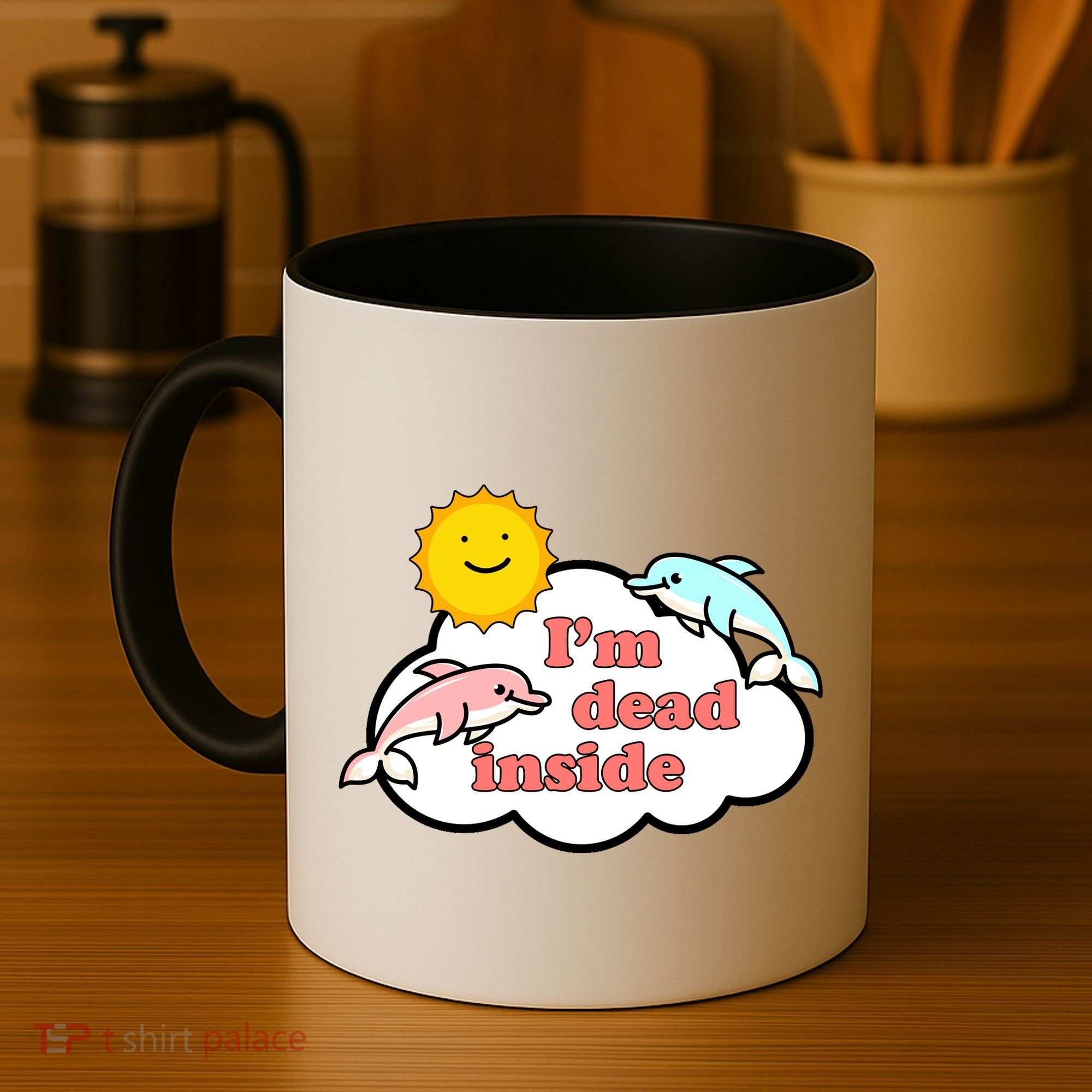 I'm Dead Inside Dolphins Coffee Mug