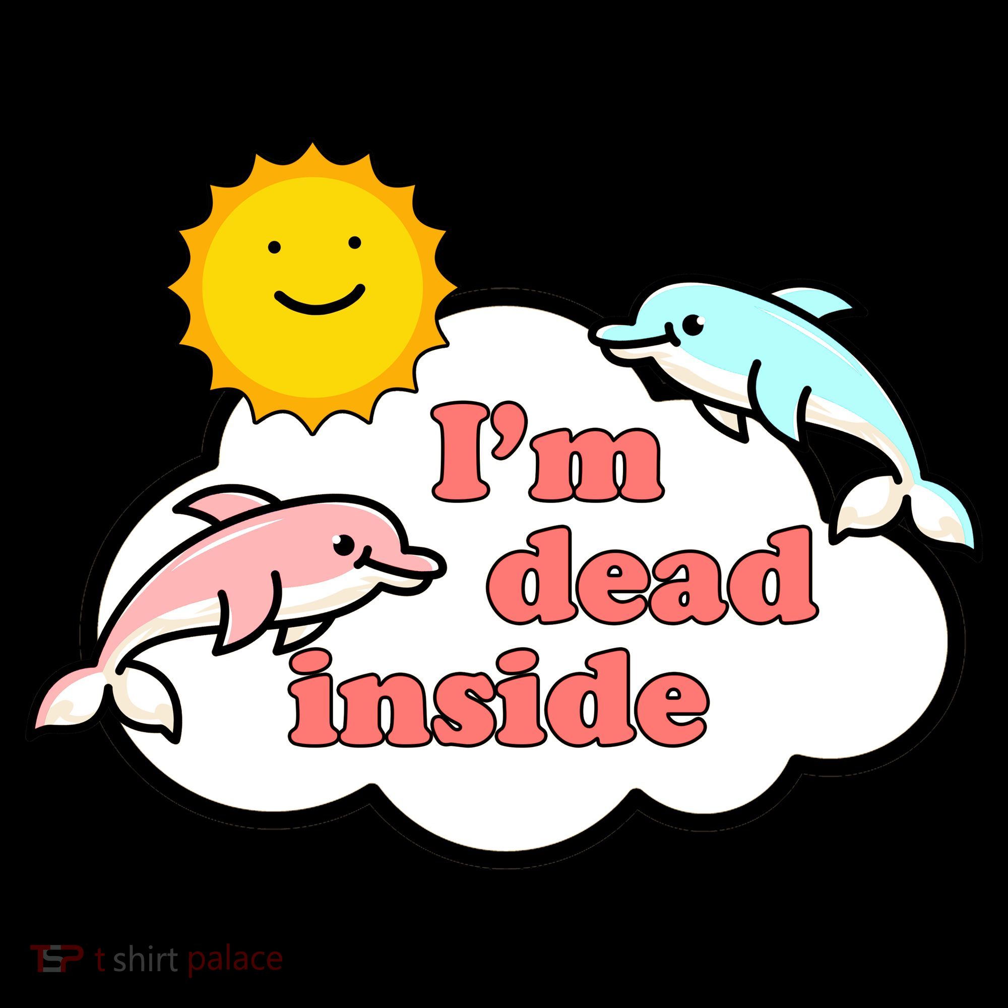 I'm Dead Inside Dolphins Pajama Set