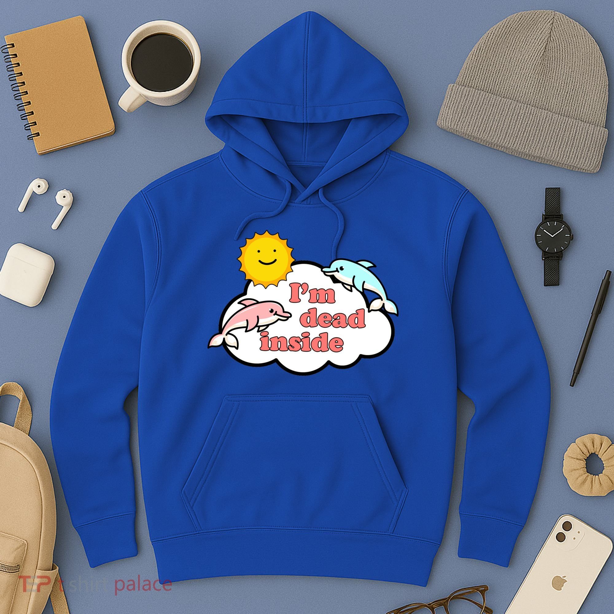 I'm Dead Inside Dolphins Hoodie