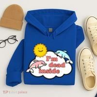 I'm Dead Inside Dolphins Hoodie thumb 4