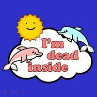 I'm Dead Inside Dolphins Hoodie thumb 7