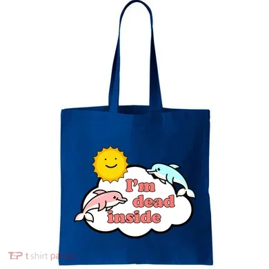 I'm Dead Inside Dolphins Tote Bag