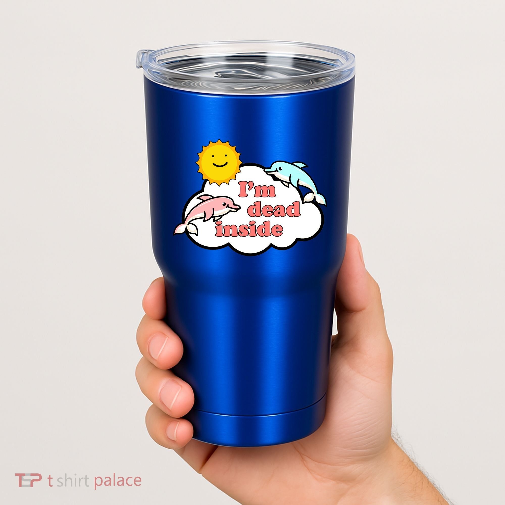 I'm Dead Inside Dolphins Tumbler