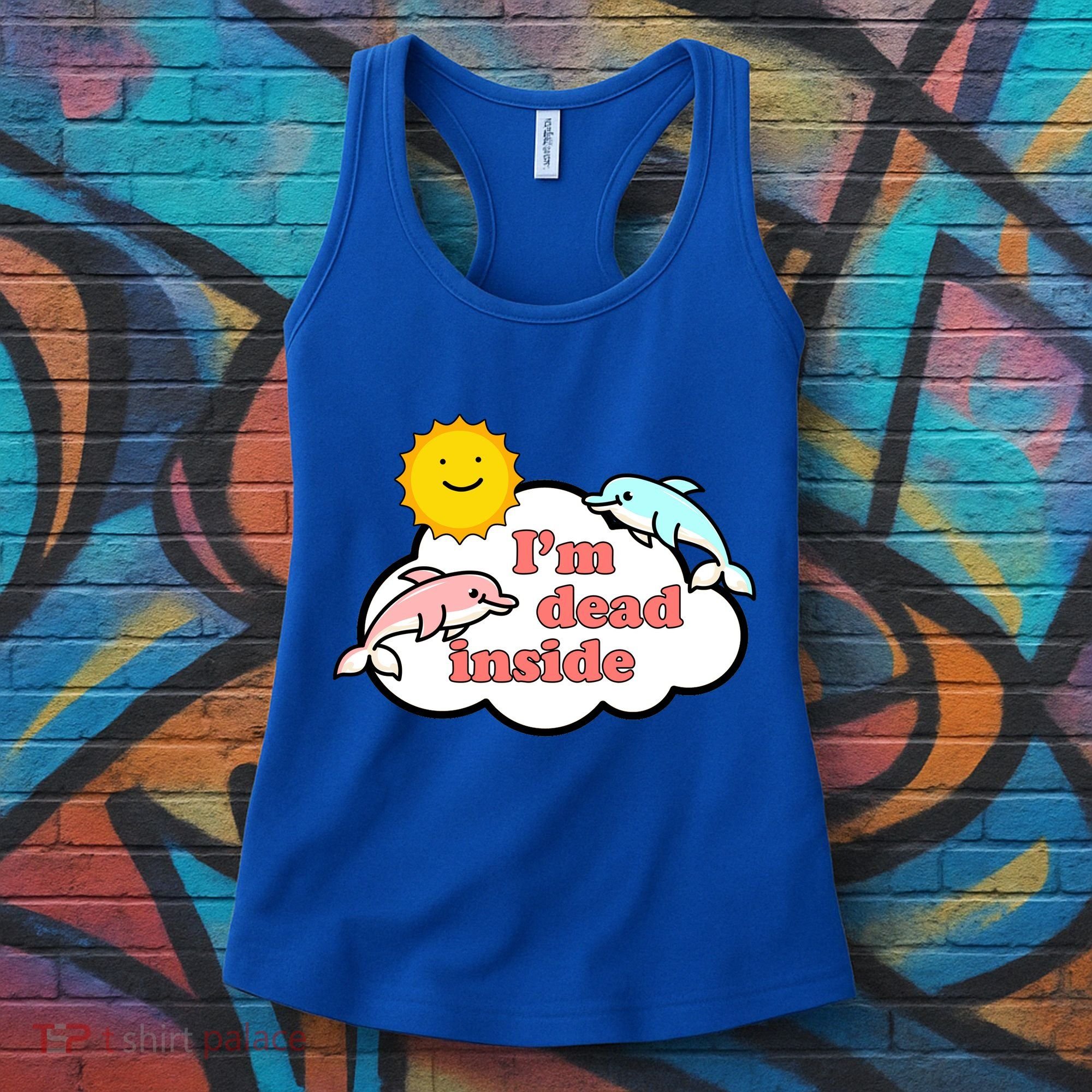 I'm Dead Inside Dolphins Women's Tank Top