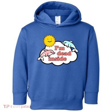 I'm Dead Inside Dolphins Toddler Hoodie