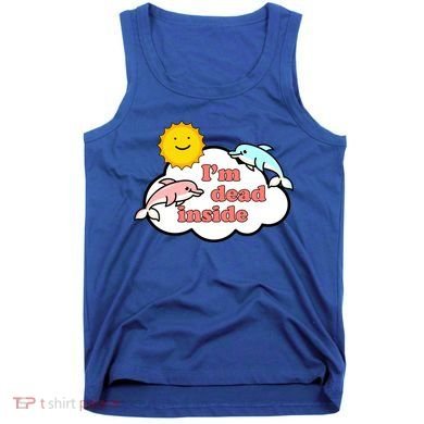 I'm Dead Inside Dolphins Tank Top