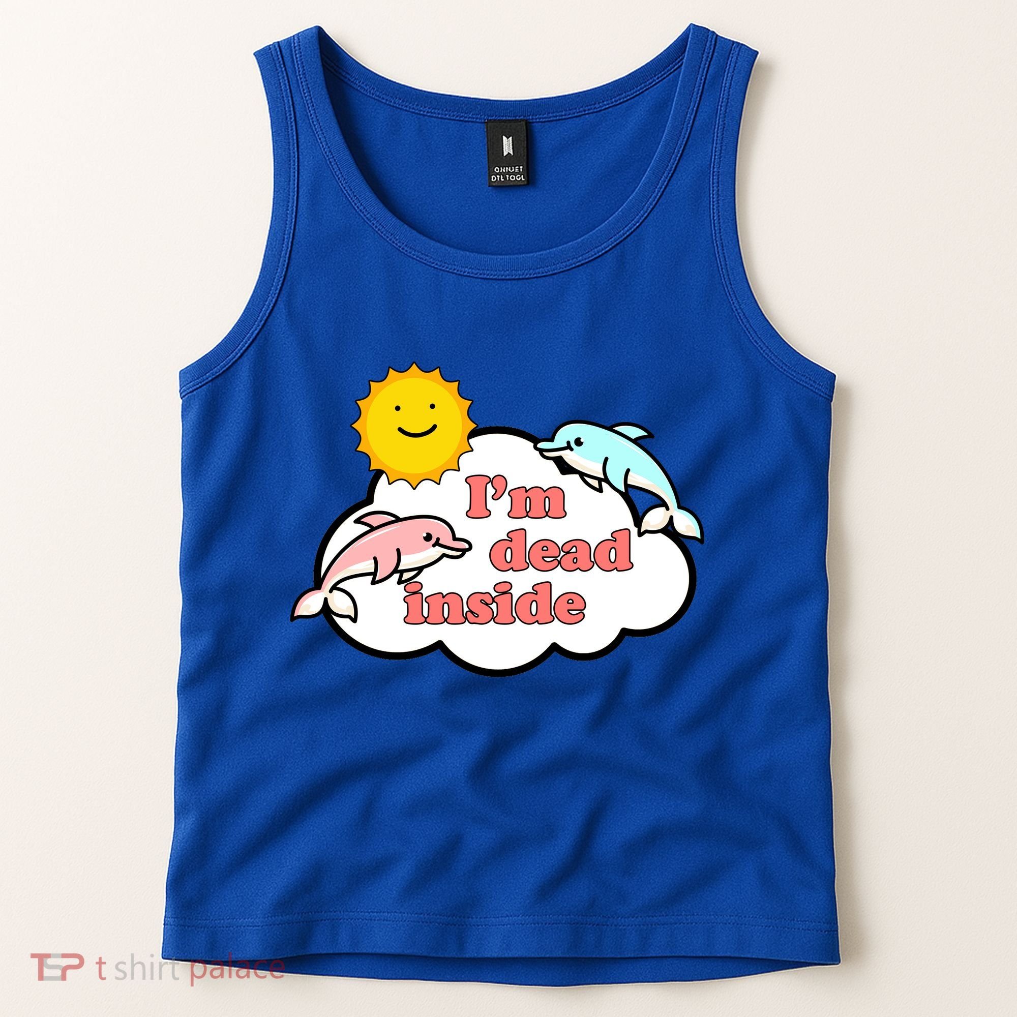 I'm Dead Inside Dolphins Tank Top