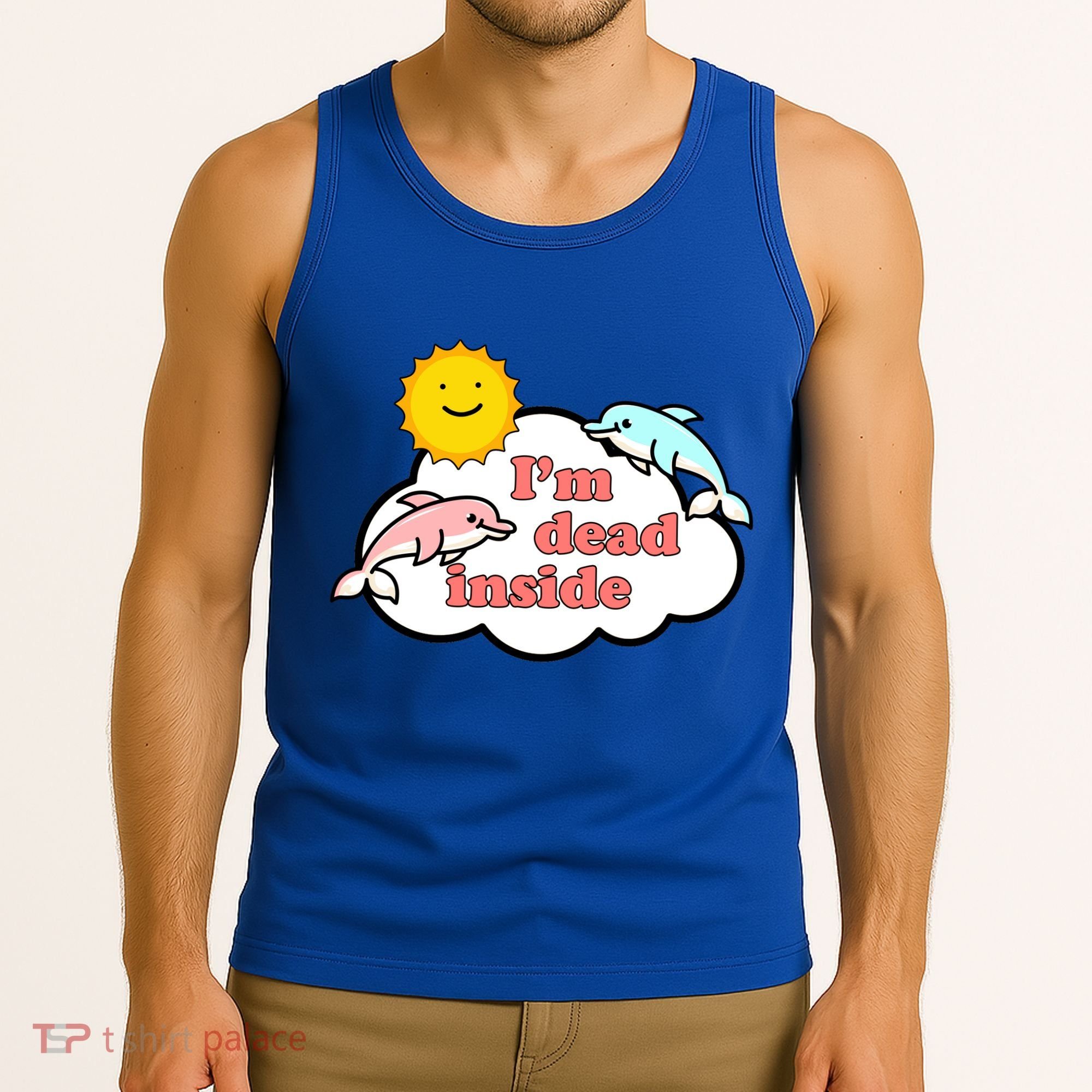 I'm Dead Inside Dolphins Tank Top