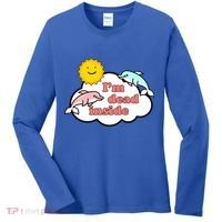 I'm Dead Inside Dolphins Women's Long Sleeve Shirt thumb 0