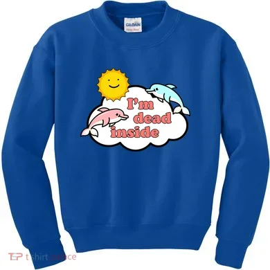 I'm Dead Inside Dolphins Kids Sweatshirt