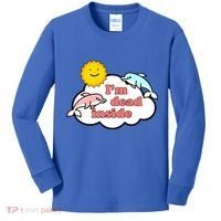 I'm Dead Inside Dolphins Kids Long Sleeve Shirt thumb 0