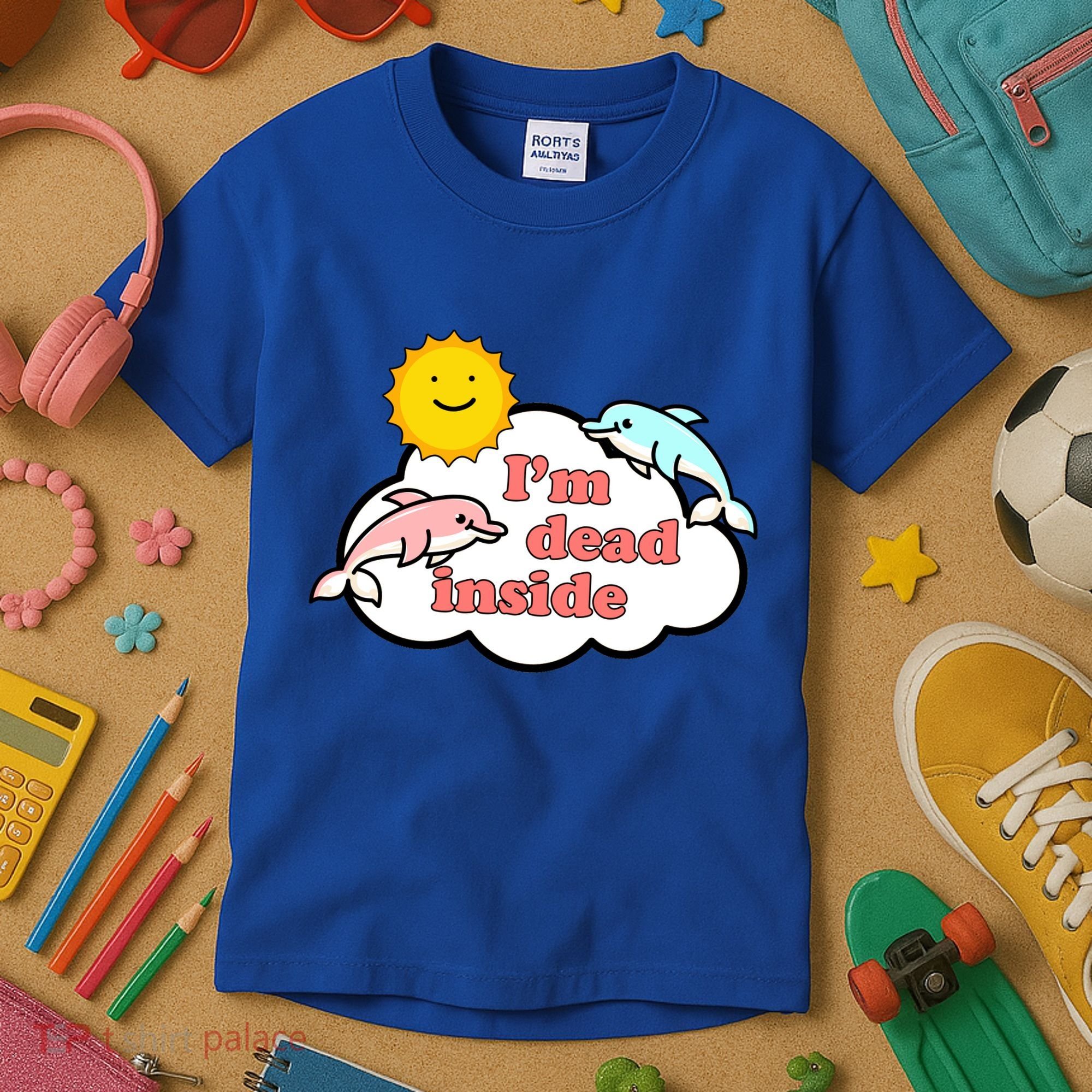 I'm Dead Inside Dolphins Kids T-Shirt