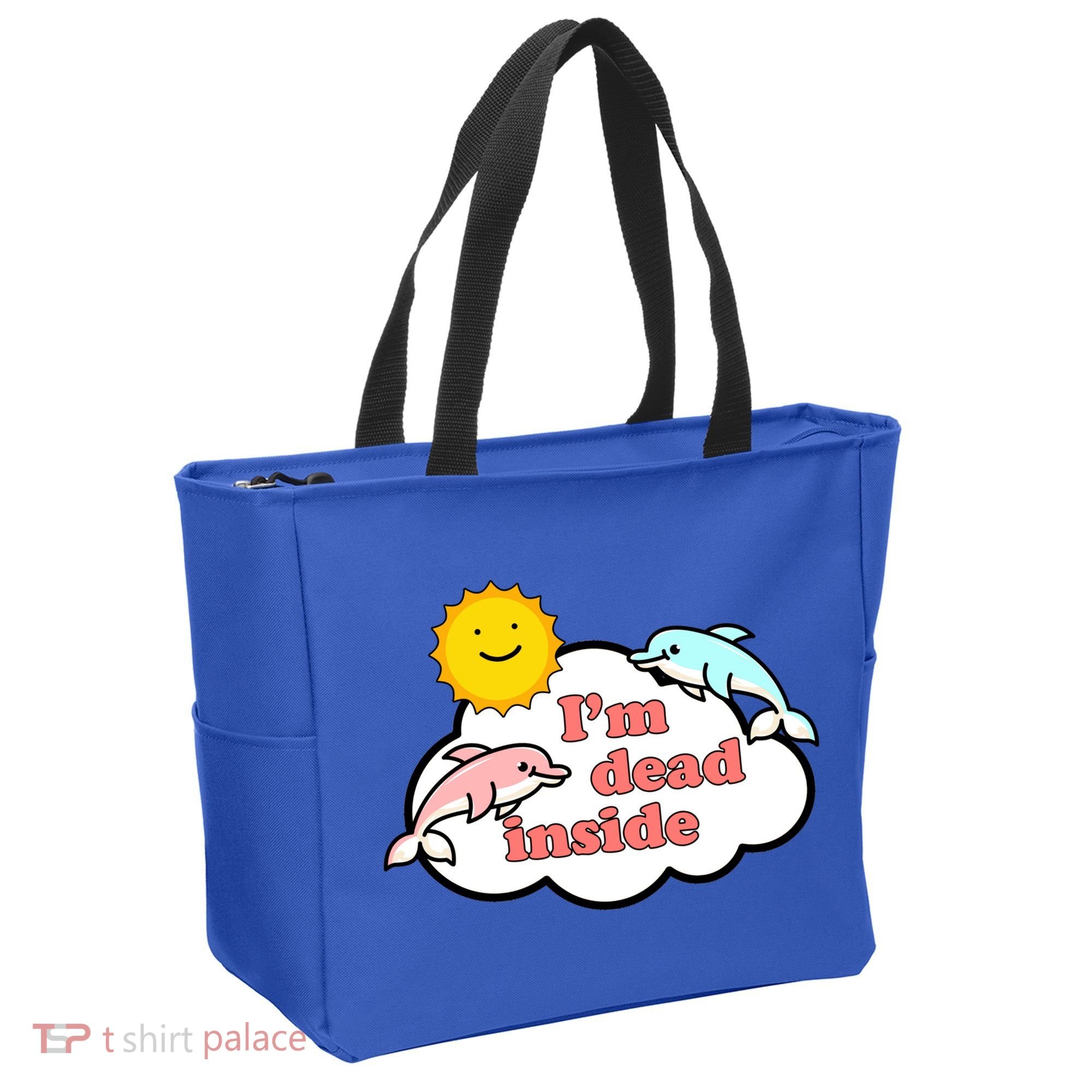 I'm Dead Inside Dolphins Tote Bag