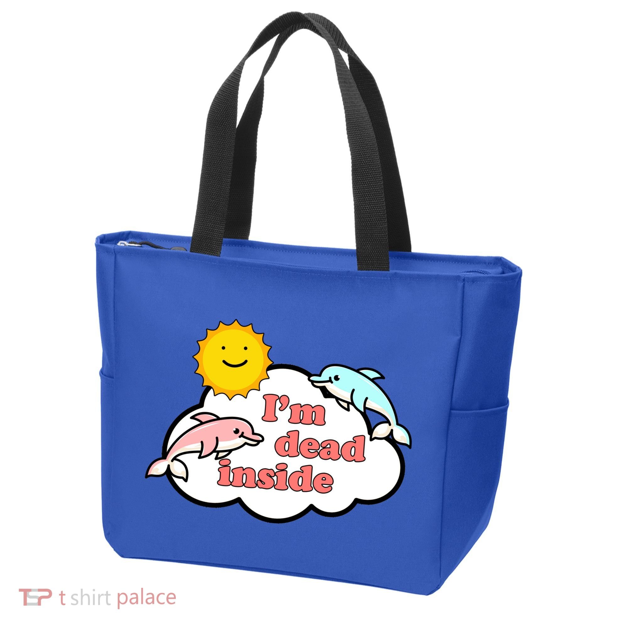 I'm Dead Inside Dolphins Tote Bag