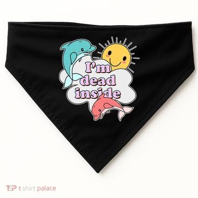 I'm Dead Inside Funny USA-Made Doggie Bandana