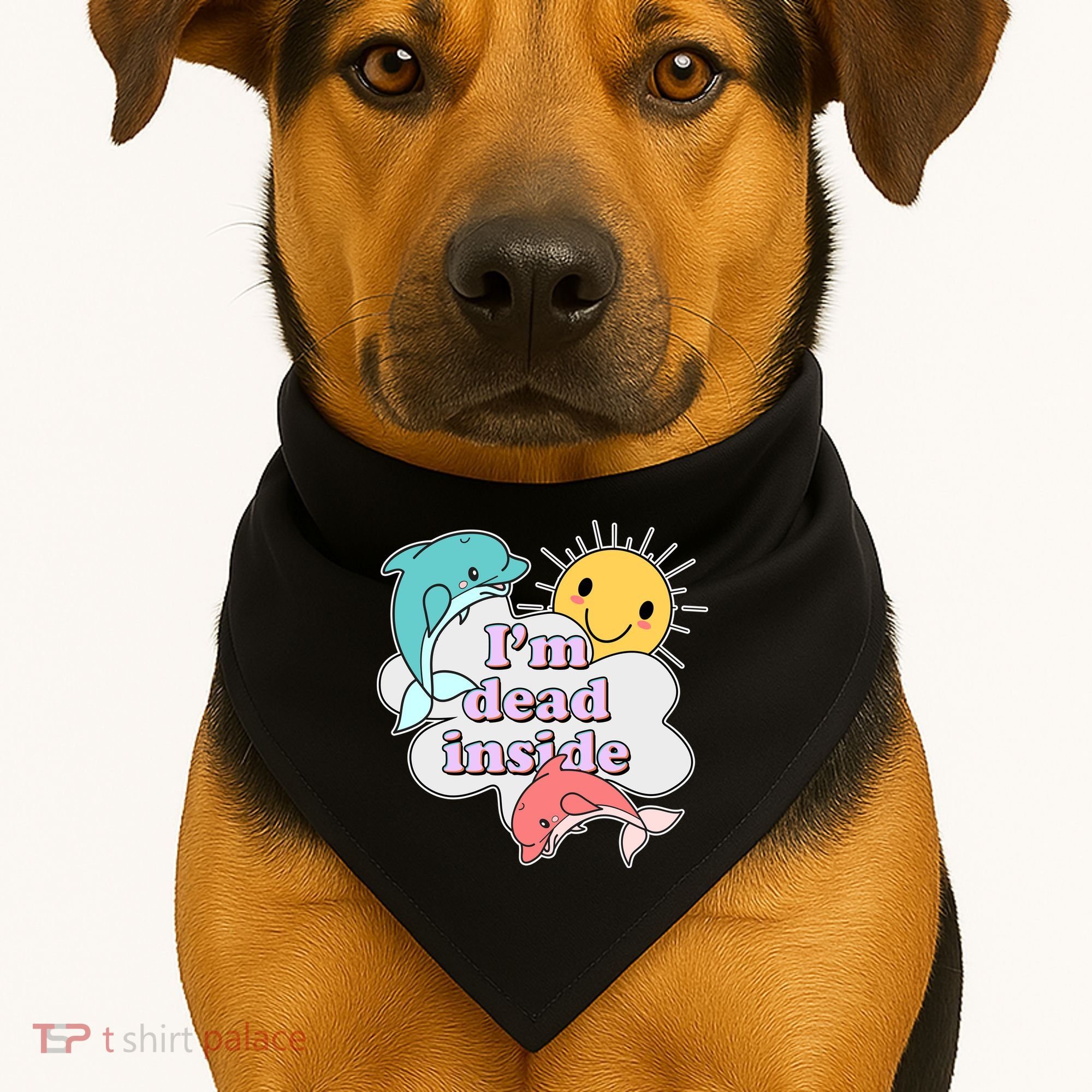I'm Dead Inside Funny USA-Made Doggie Bandana