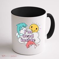 I'm Dead Inside Funny Coffee Mug thumb 1