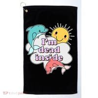 I'm Dead Inside Funny Golf Towel thumb 0
