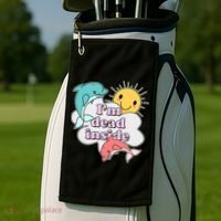 I'm Dead Inside Funny Golf Towel thumb 2