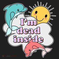 I'm Dead Inside Funny Golf Towel thumb 3
