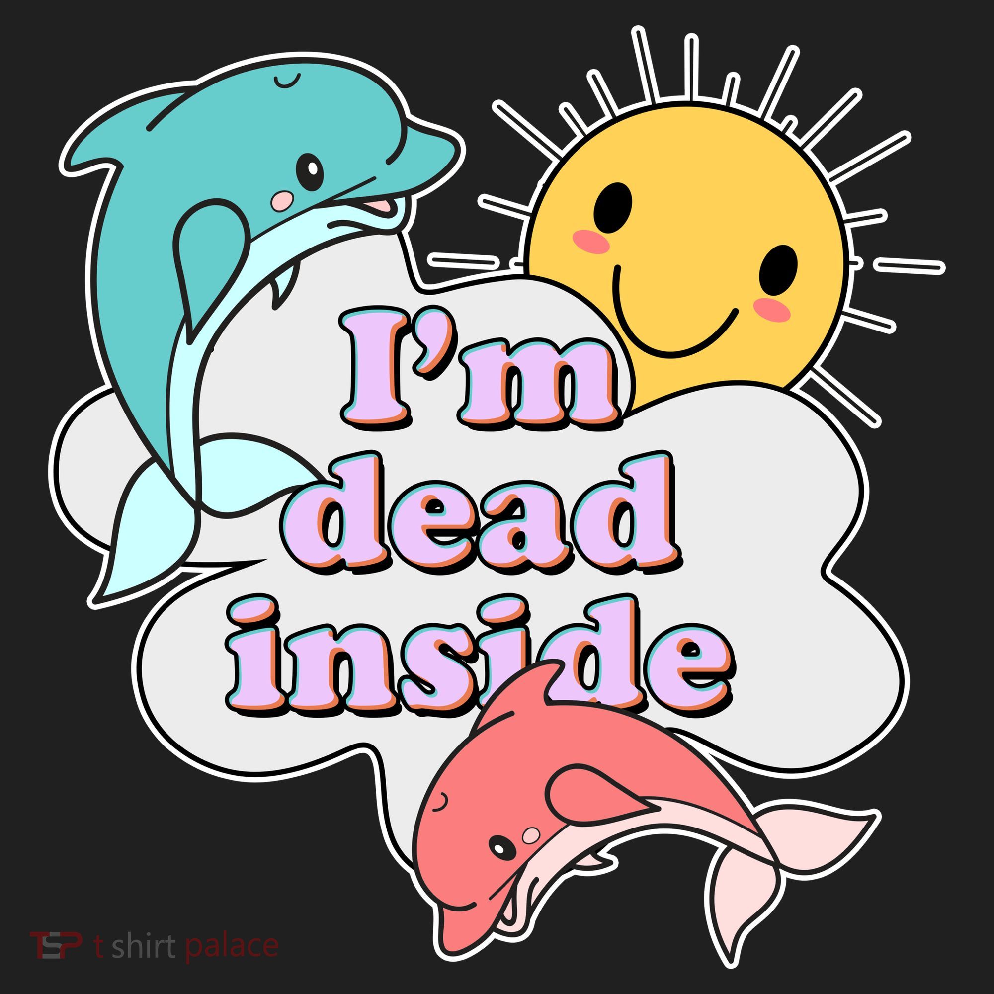 I'm Dead Inside Funny Golf Towel
