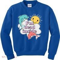 I'm Dead Inside Funny Kids Sweatshirt thumb 0