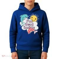 I'm Dead Inside Funny Kids Hoodie thumb 4
