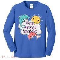 I'm Dead Inside Funny Kids Long Sleeve Shirt thumb 0