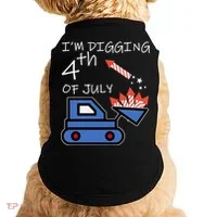 I'm Digging 4th Of July Doggie Tank thumb 0