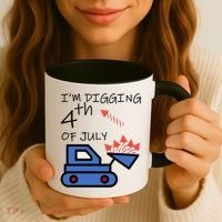 I'm Digging 4th Of July Coffee Mug thumb 3
