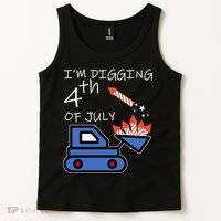 I'm Digging 4th Of July Tank Top thumb 2