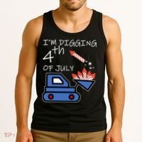 I'm Digging 4th Of July Tank Top thumb 3